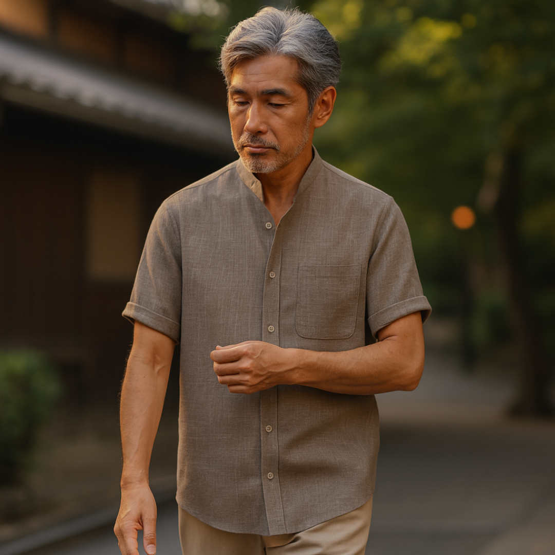 Michael Sydney men's short sleeve shirt, front view