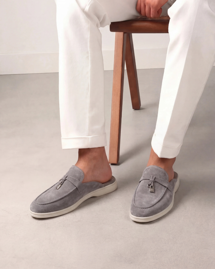 Michael Sydney men's mules Light Grey, front view