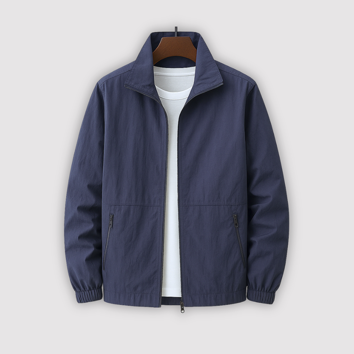 Michael Sydney men's zip-up jacket, front view