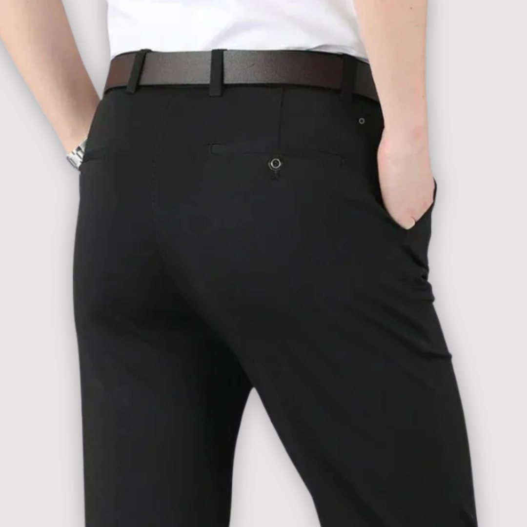 Michael Sydney men's slim tapered pants, front view