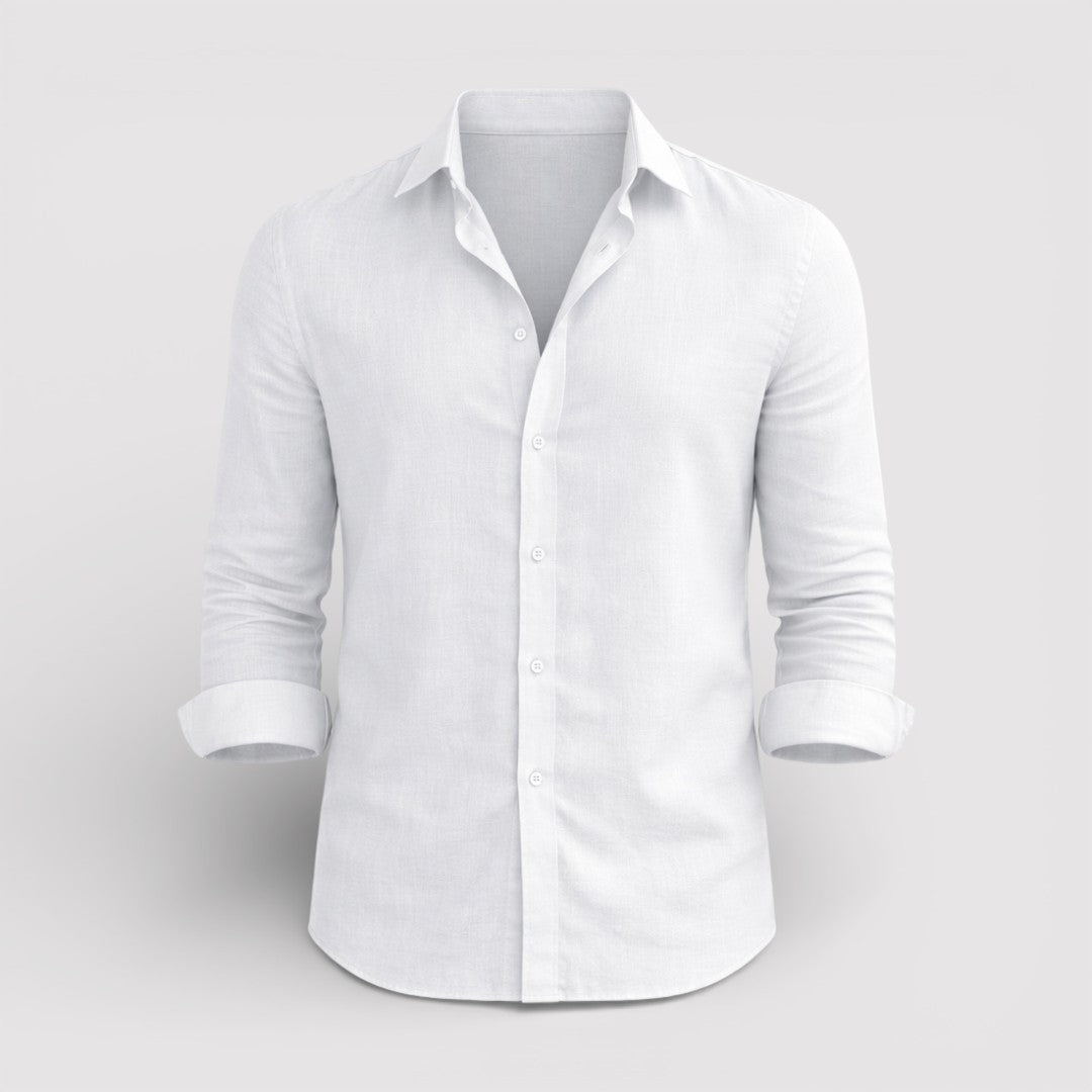 Michael Sydney men's roll-up sleeve shirt, front view