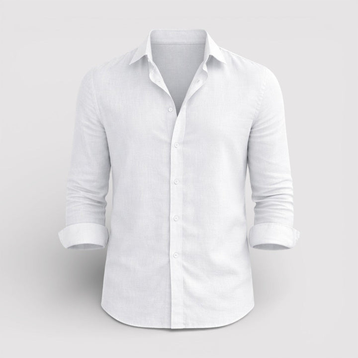 Michael Sydney men's roll-up sleeve shirt, front view