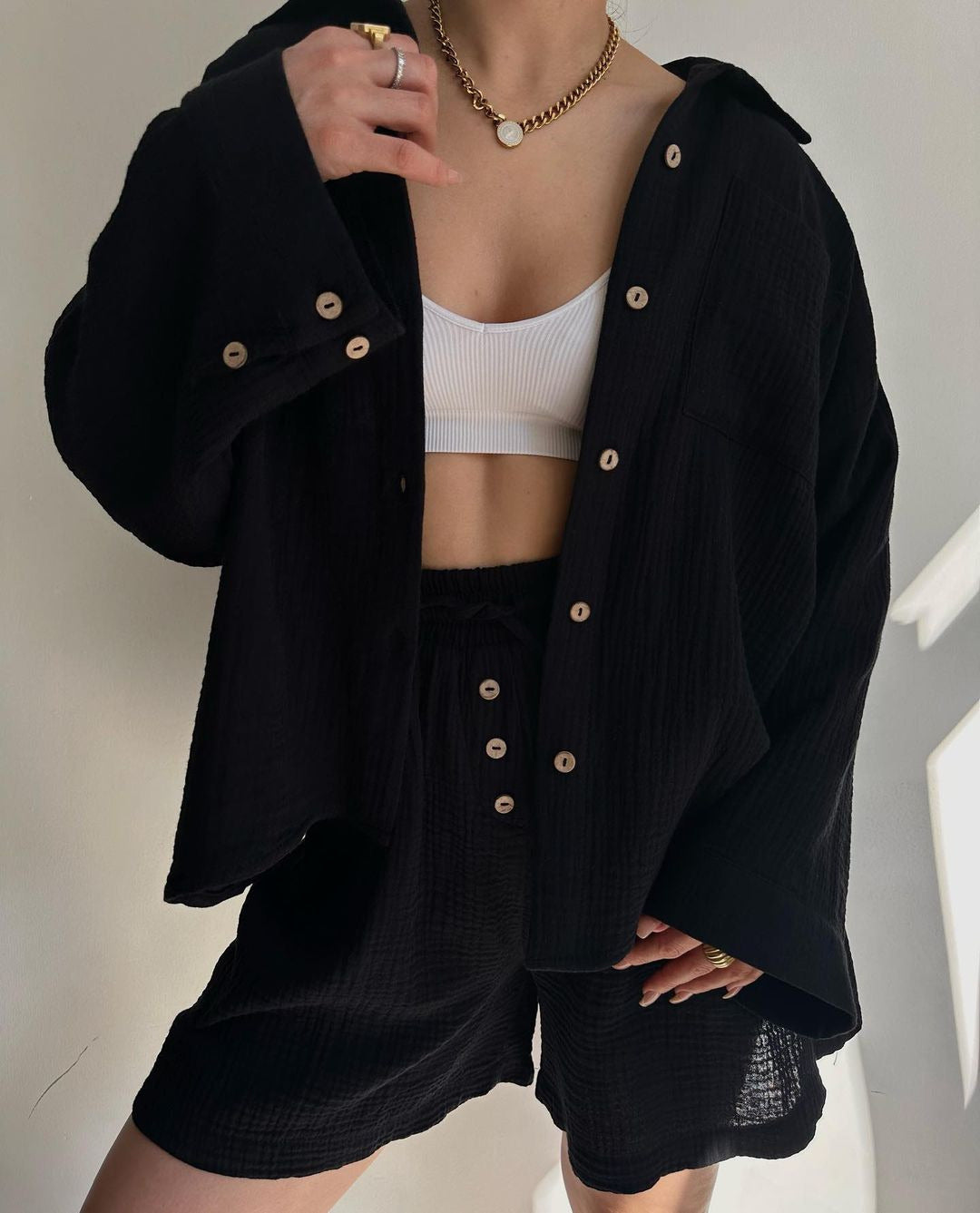 Dawn™ | Airy Shirt & Shorts Set