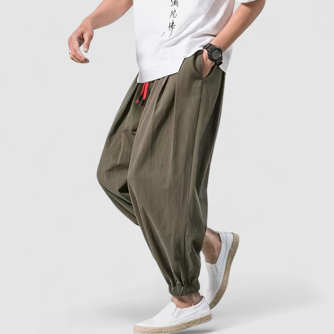 Michael Sydney men's Loose-fit pants, front view