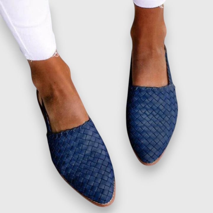 Nora™ | Woven Slingback Flats