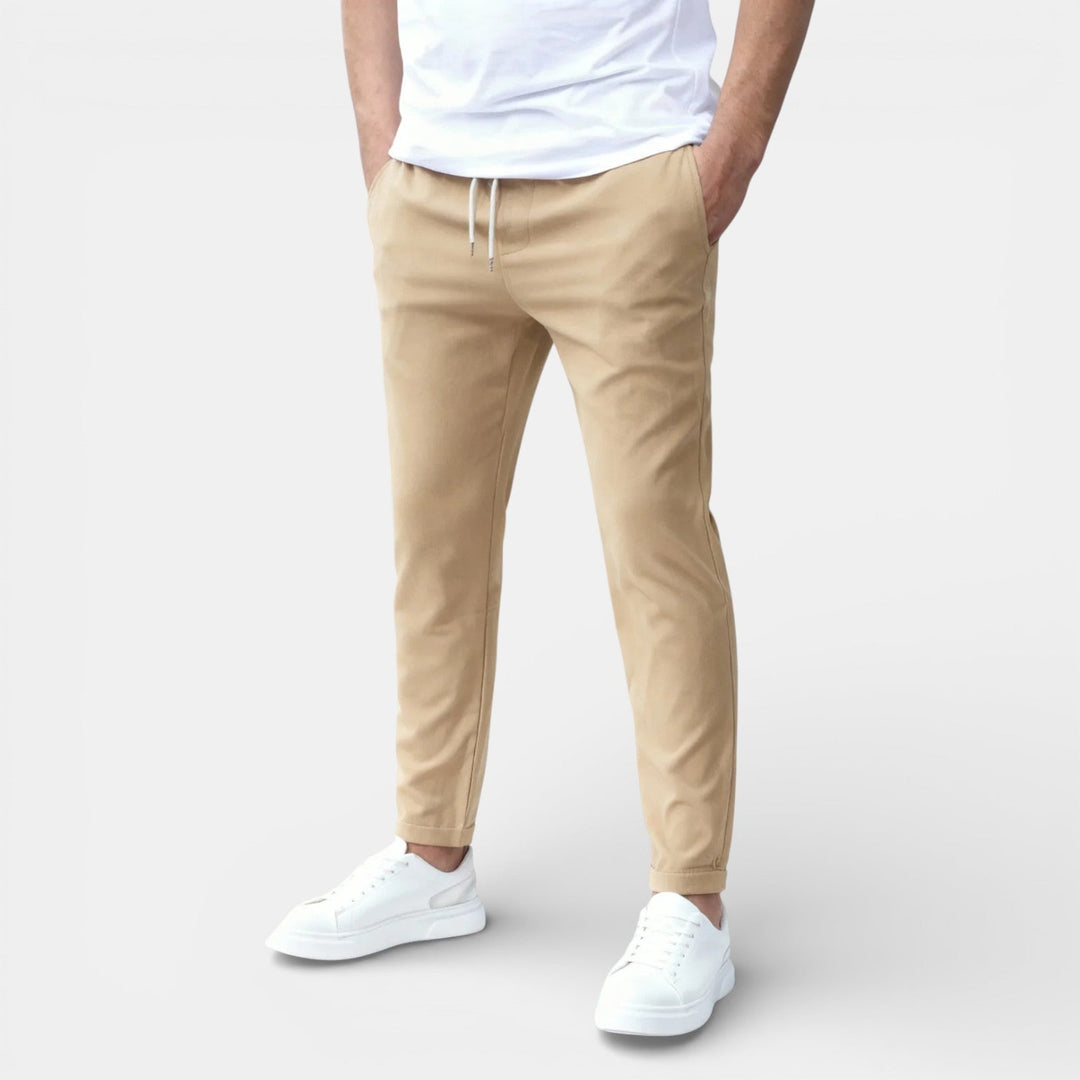 Michael Sydney men's drawstring pants, front view