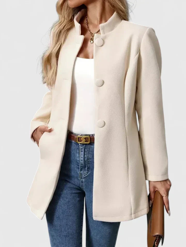 Madeline™ | Stand Collar Tailored Jacket