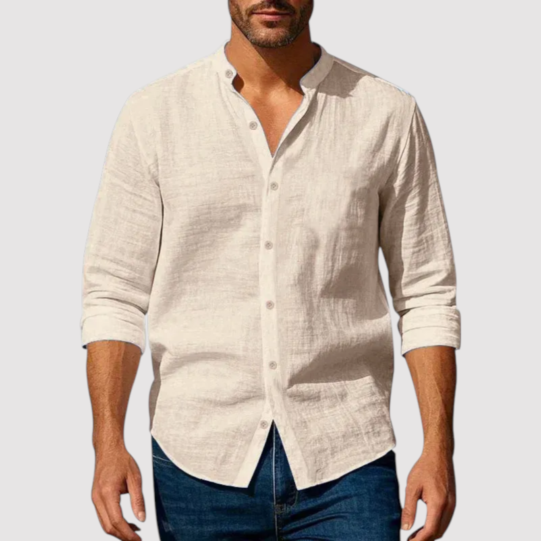 Michael Sydney men's lightweight summer shirt, front view