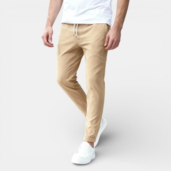 Michael Sydney men's drawstring pants, front view
