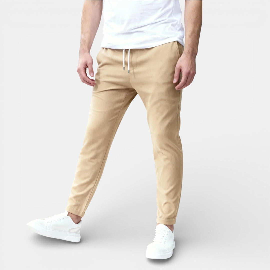 Michael Sydney men's drawstring pants, front view