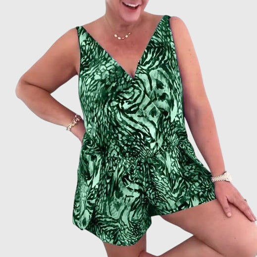 Tahlia™ | Printed Swim Playsuit