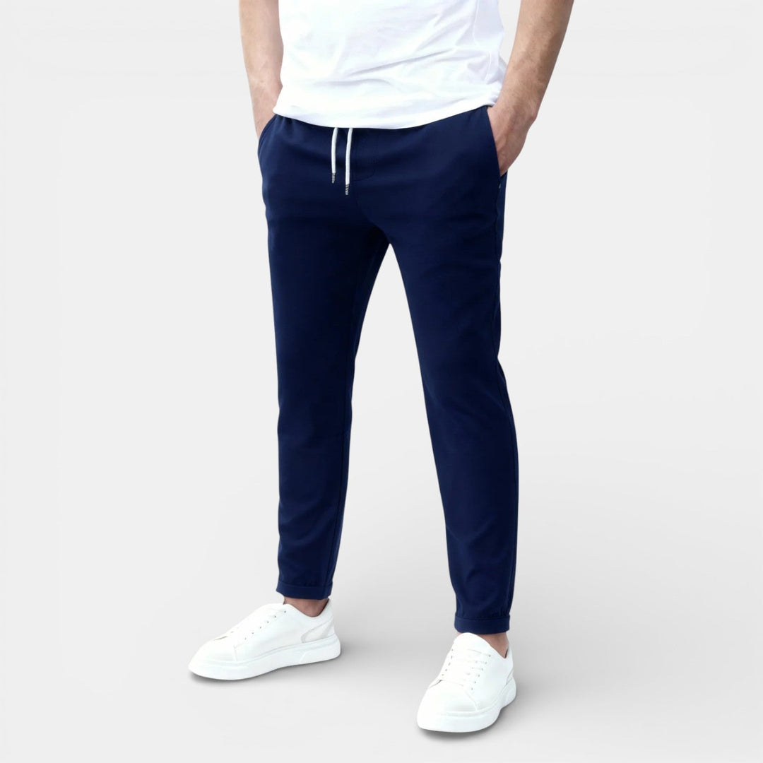 Michael Sydney men's drawstring pants, front view