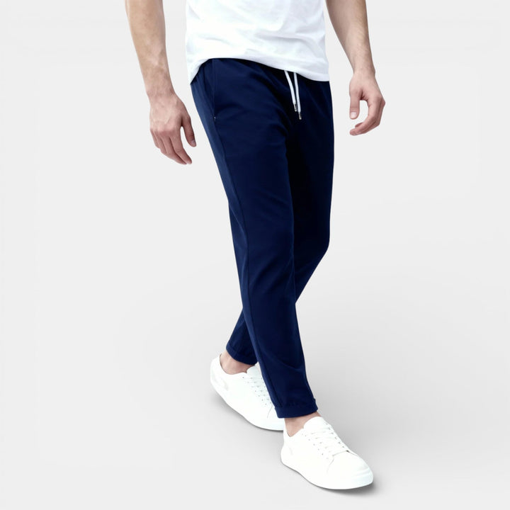 Michael Sydney men's drawstring pants, front view