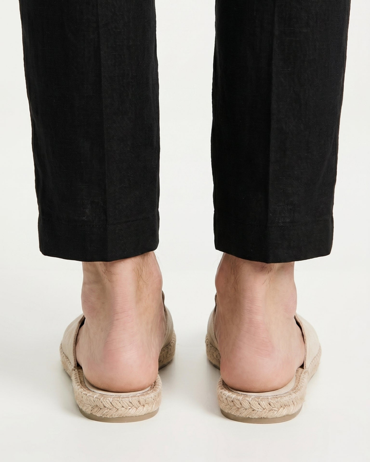 Michael Sydney men's summer mules in sand, front view