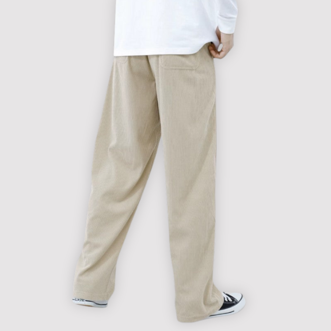 Michael Sydney men's wide-leg pants, front view