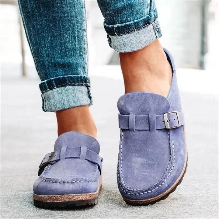 Evelyn™ | Buckle Clog Mules