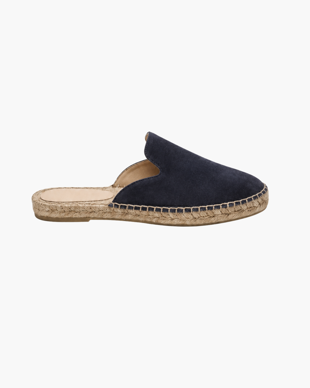 Michael Sydney men's summer mules in navy, front view