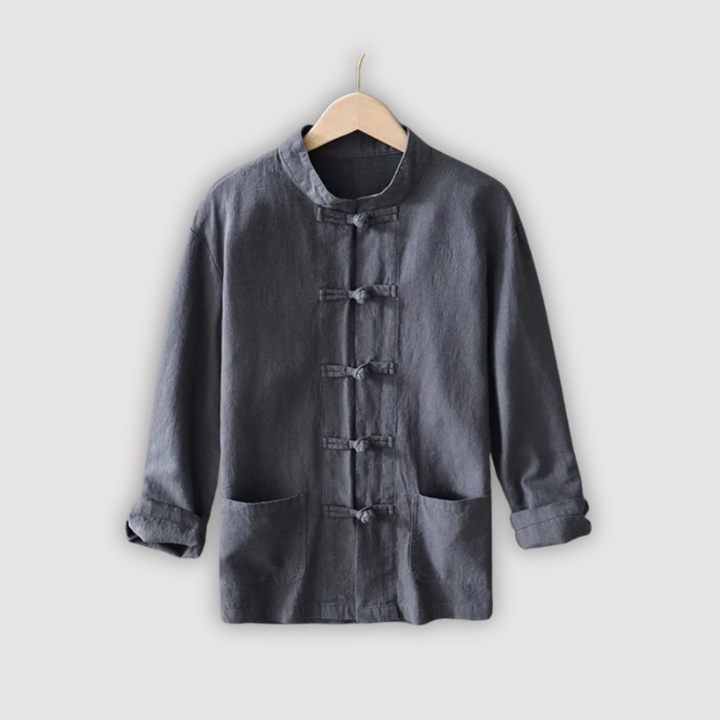 Michael Sydney men's airy long sleeve shirt, front view