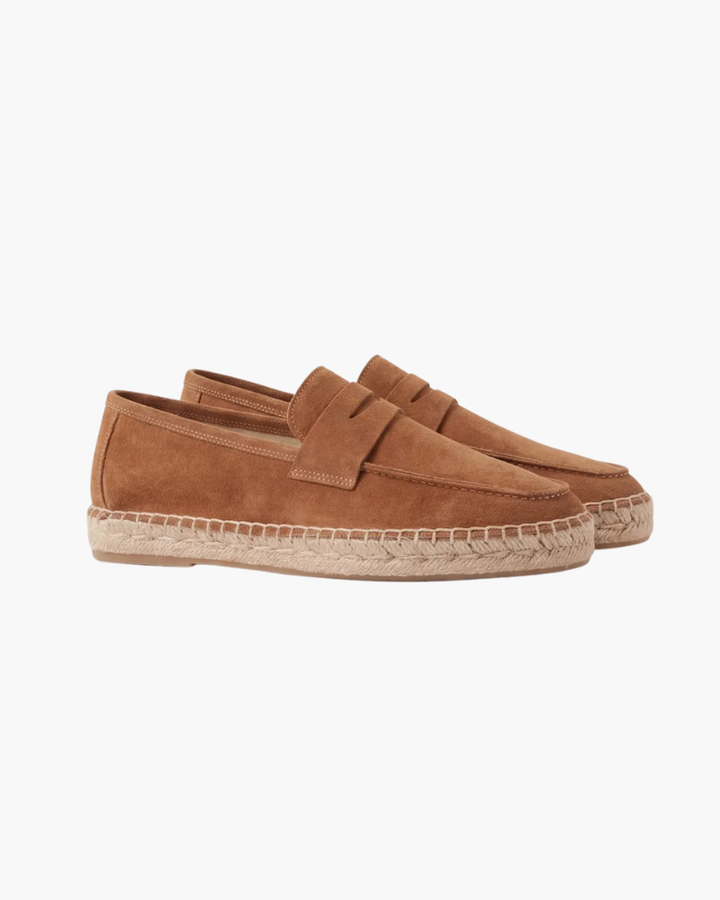 Michael Sydney men's espadrille in brown, front view