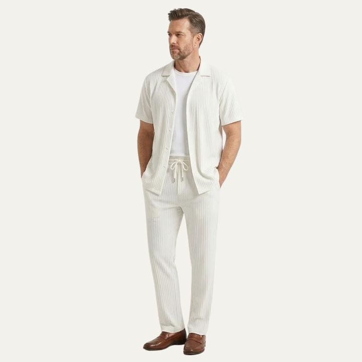 Michael Sydney men's summer set, front view