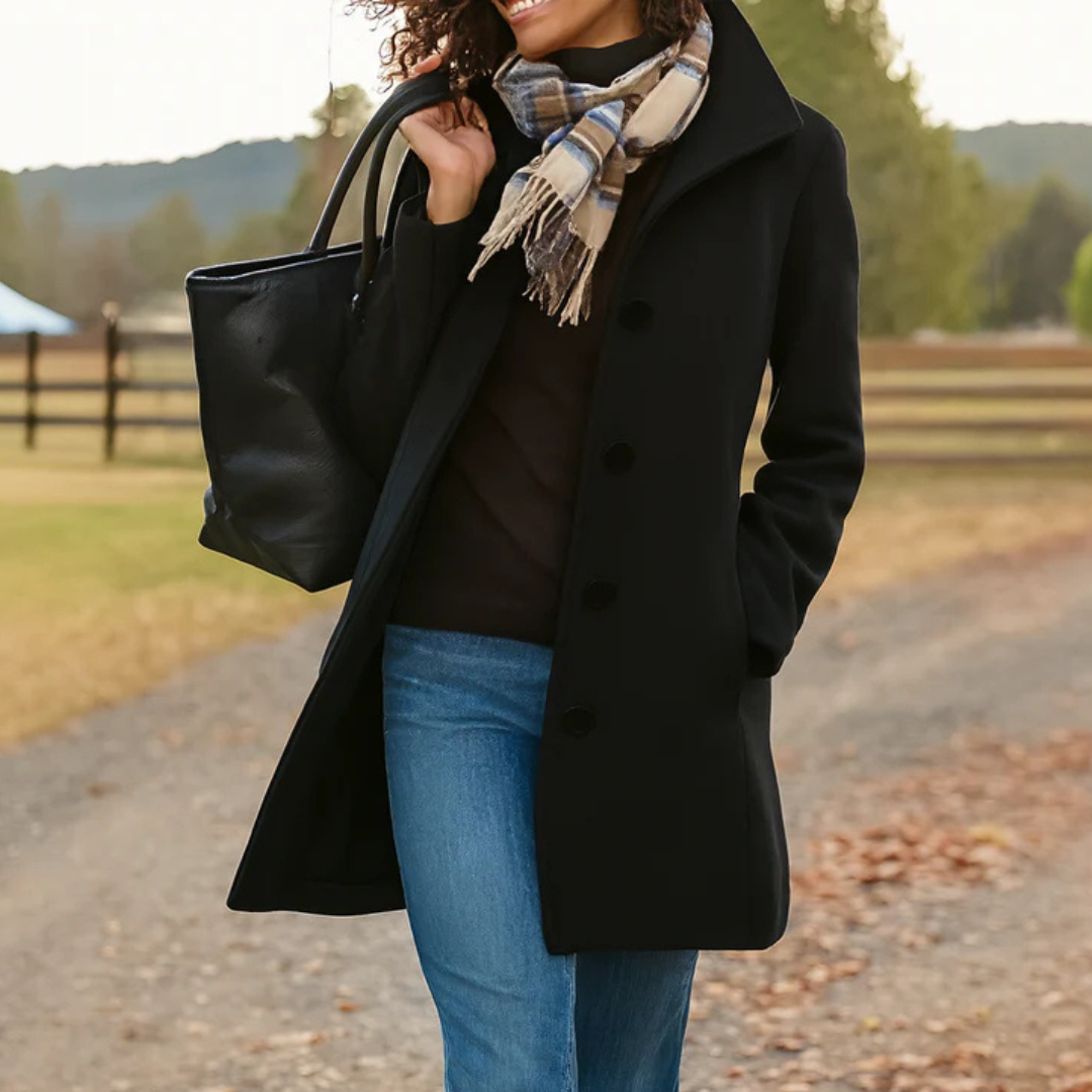 Glenda™ | Classic Buttoned Coat