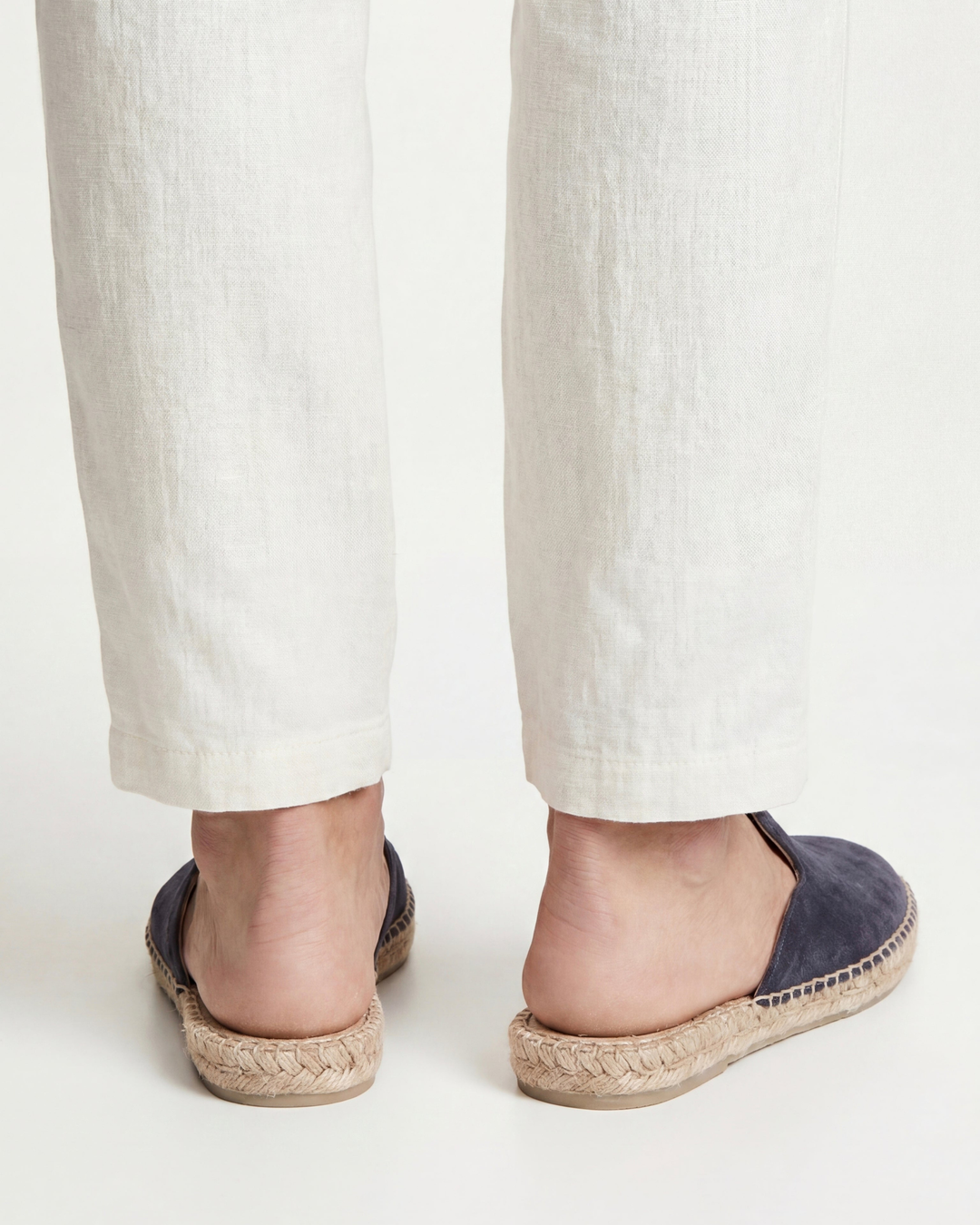 Michael Sydney men's summer mules in navy, front view