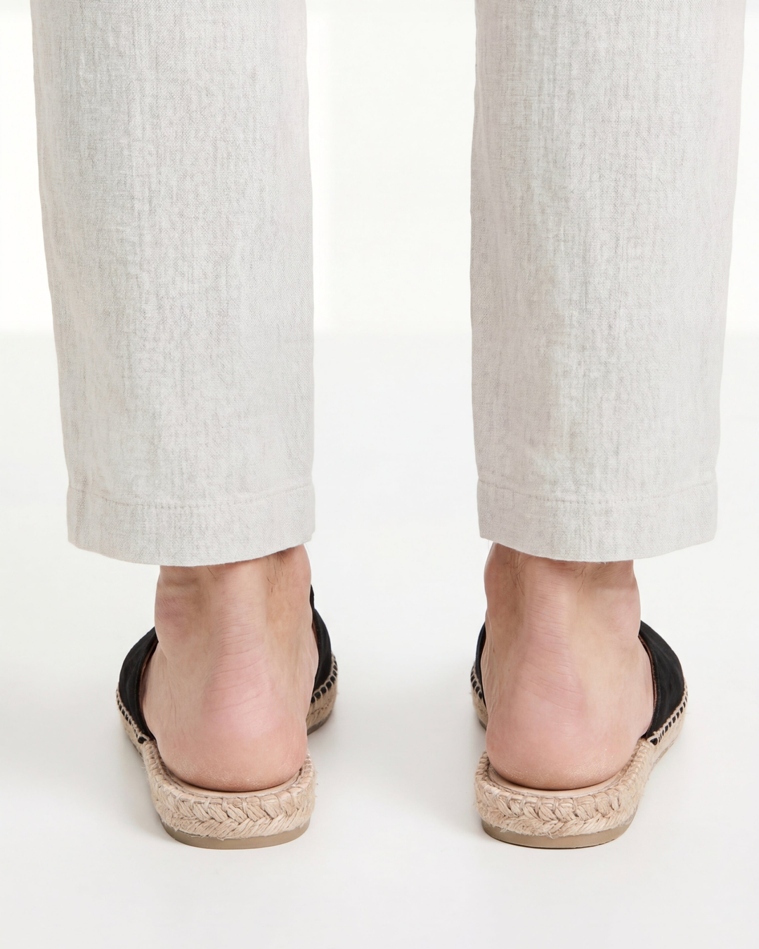Michael Sydney men's summer mules in black, front view