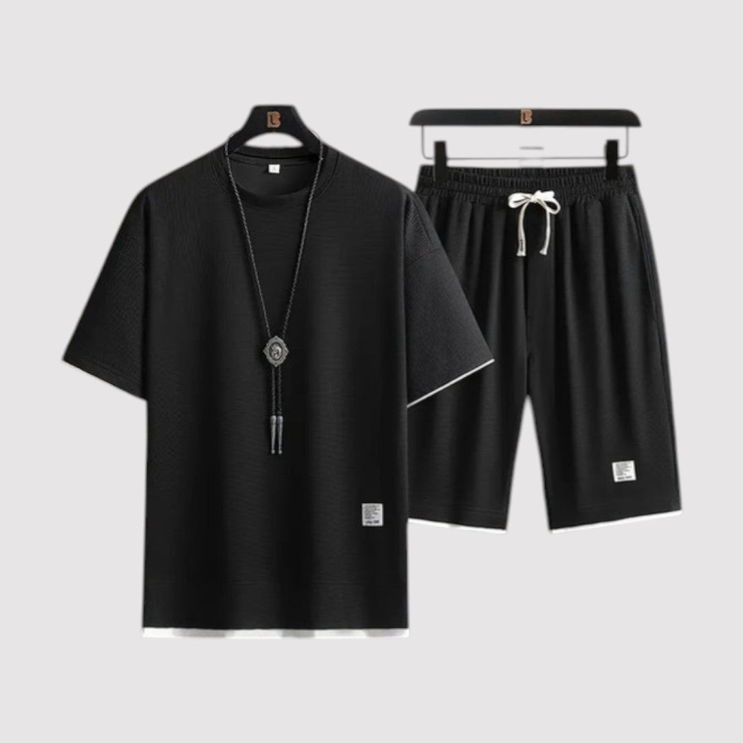Michael Sydney men's t-shirt and shorts set, front view