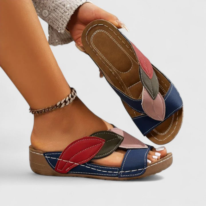 Amy™ | Leaf-Print Comfort Sandals