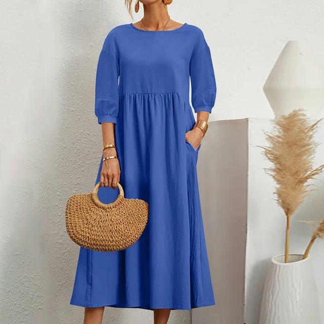 Barbara™ | Fitted Waist Midi Dress