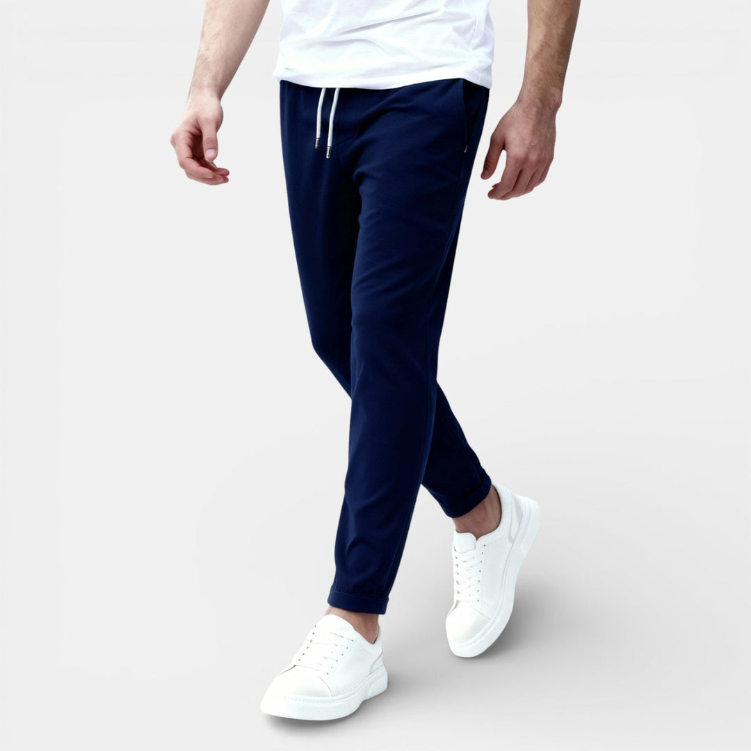 Michael Sydney men's drawstring pants, front view