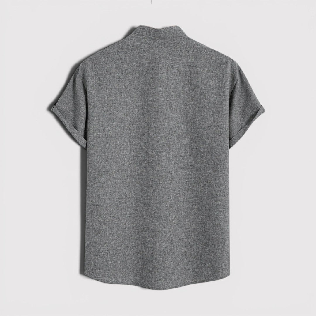 Michael Sydney men's lightweight collared shirt, front view