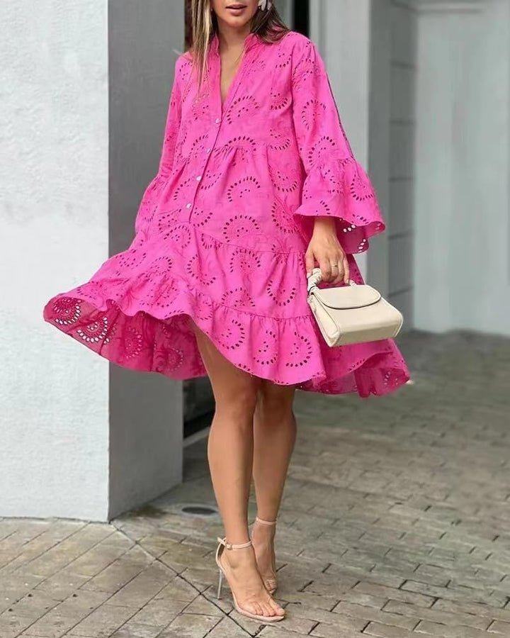 Judy™ | Eyelet Detail Mini Dress