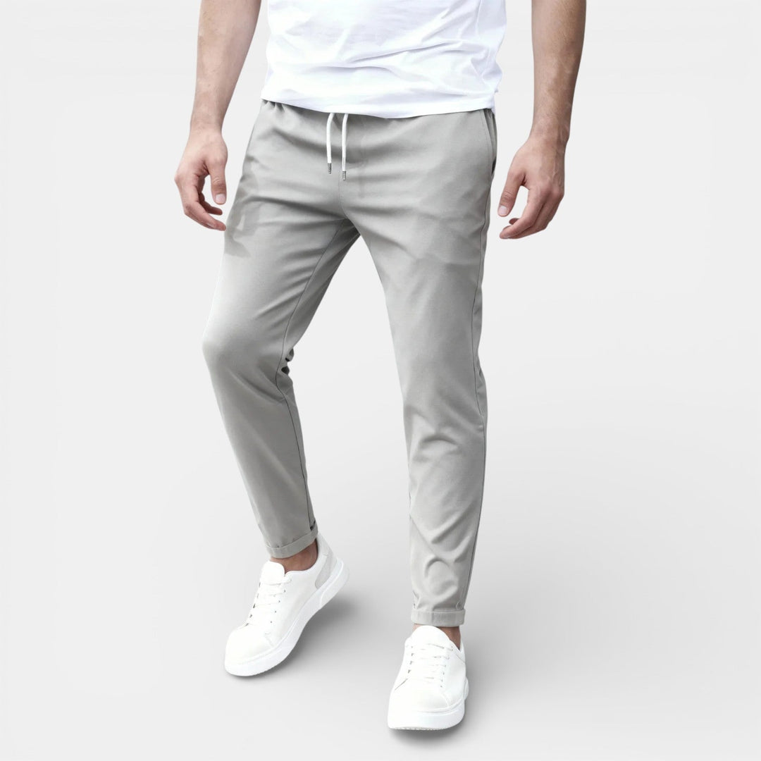 Michael Sydney men's drawstring pants, front view