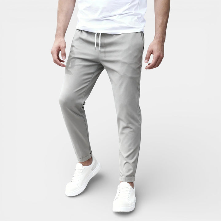 Michael Sydney men's drawstring pants, front view