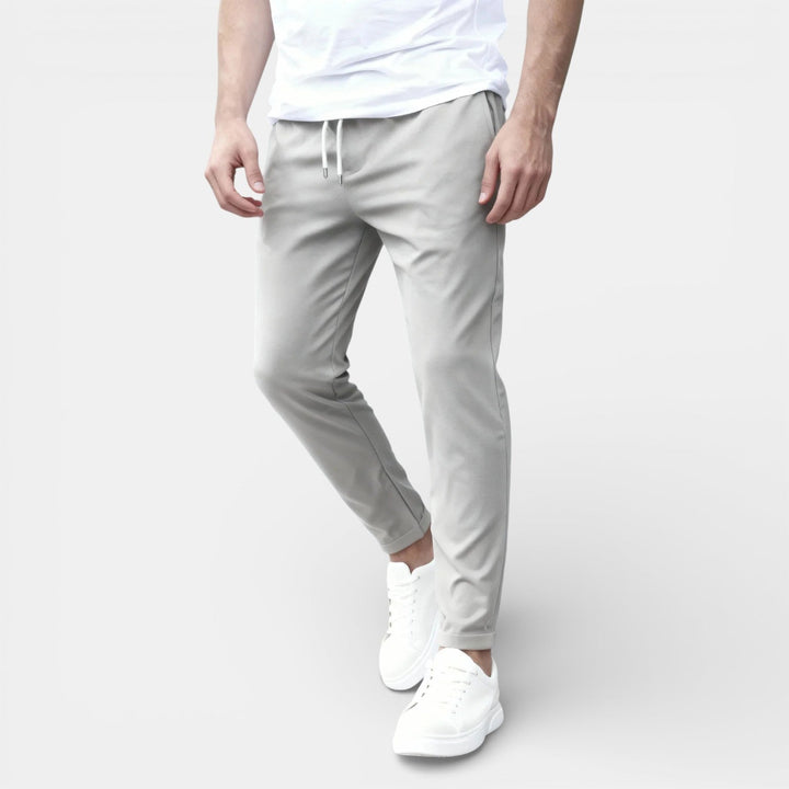 Michael Sydney men's drawstring pants, front view