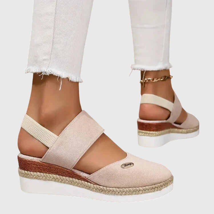 Rosalie™ | Closed Toe Wedge Espadrilles