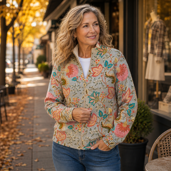 Constance™ | Cardigan with Vintage Blooms