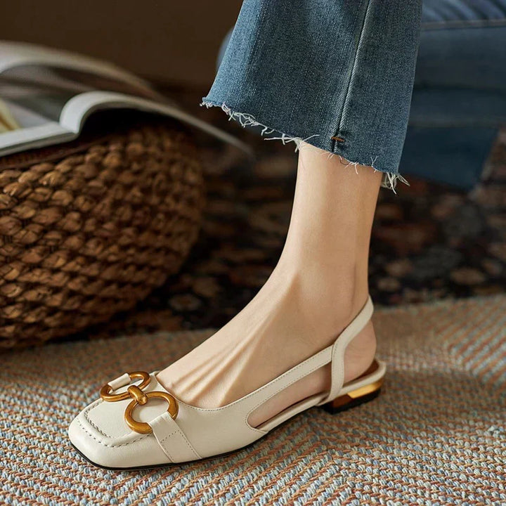 Ruth™ | Square-Toe Buckle Flats