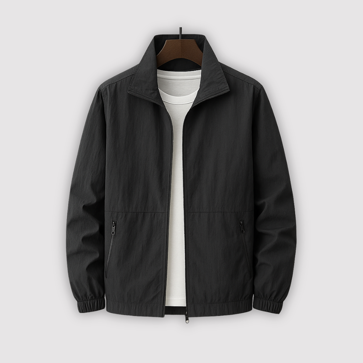 Michael Sydney men's zip-up jacket, front view