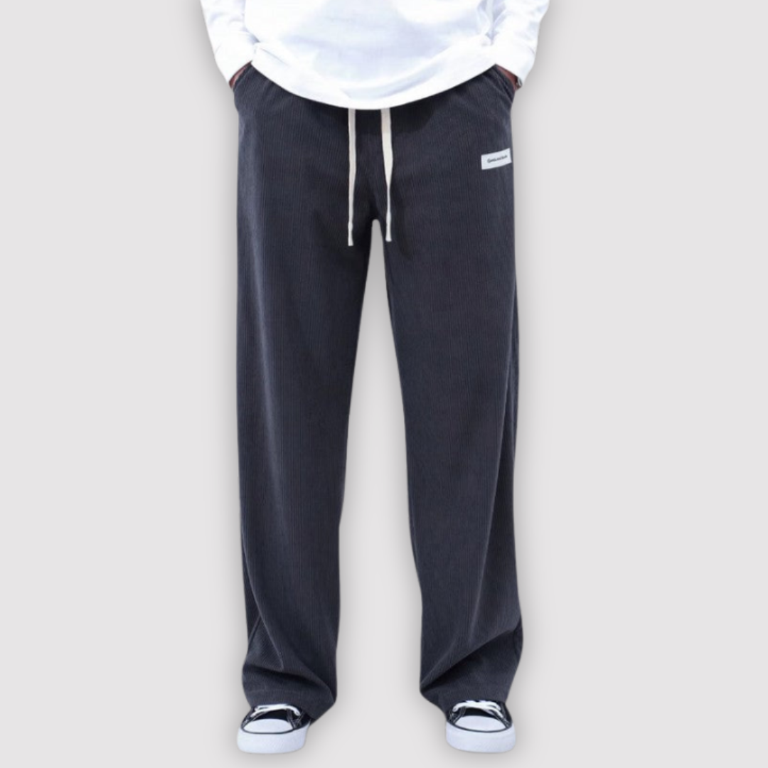 Michael Sydney men's wide-leg pants, front view