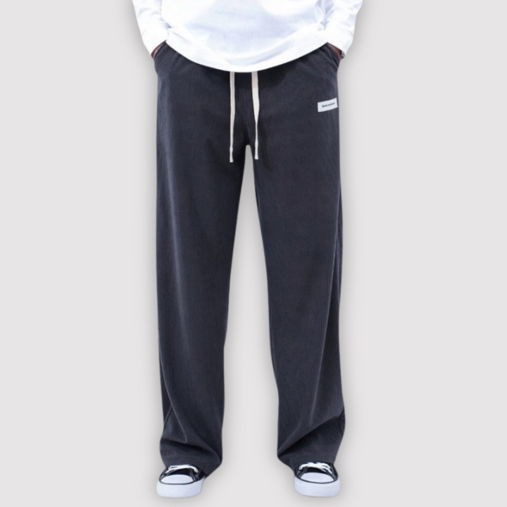 Michael Sydney men's wide-leg pants, front view