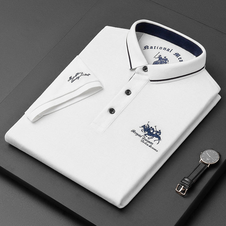 Michael Sydney men's slim-fit polo shirt, front view