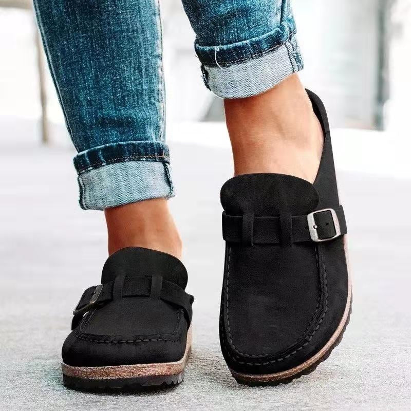 Evelyn™ | Buckle Clog Mules