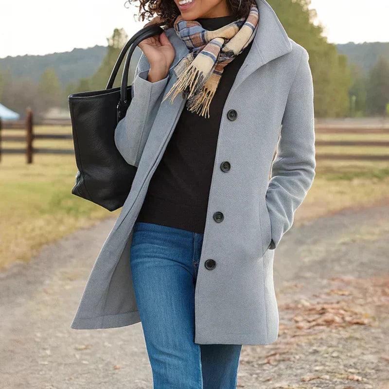 Glenda™ | Classic Buttoned Coat