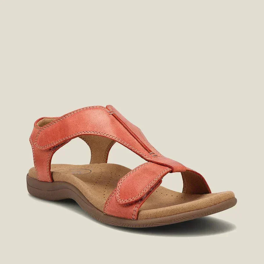 Noelene Contoured Footbed Sandals in Orange