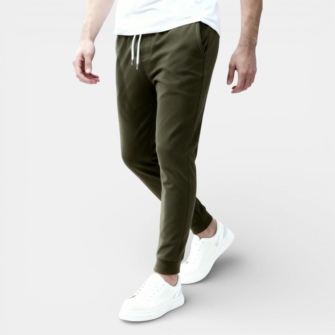 Michael Sydney men's drawstring pants, front view
