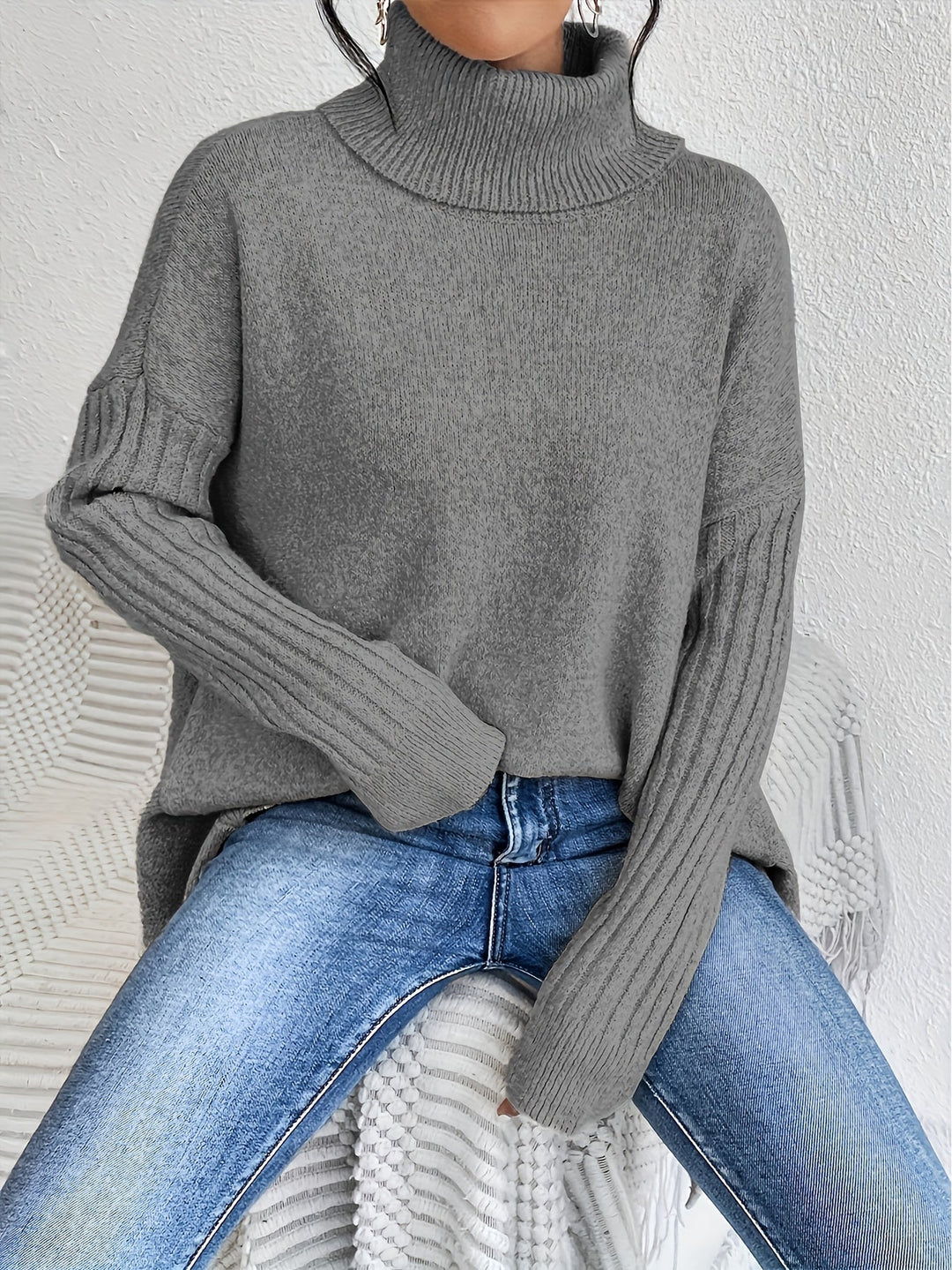 Shelley™ | Asymmetric Drape Jumper