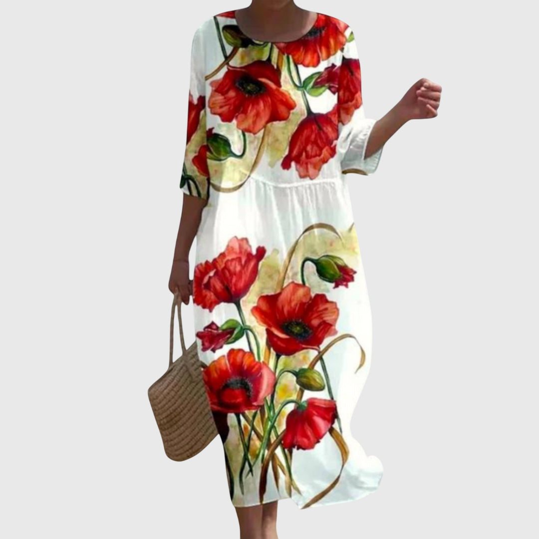 Rebecca™ | Flowing Floral Maxi Dress