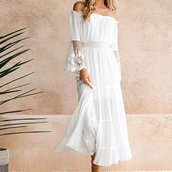Jacinta™ | Off-Shoulder Maxi Dress